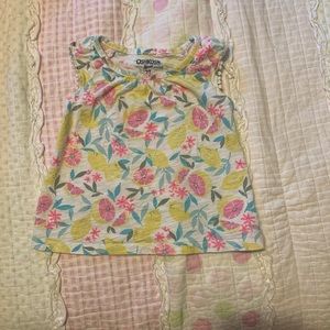 🔴 3/$10 Girls Oshkosh Lemon Shirt 🔴